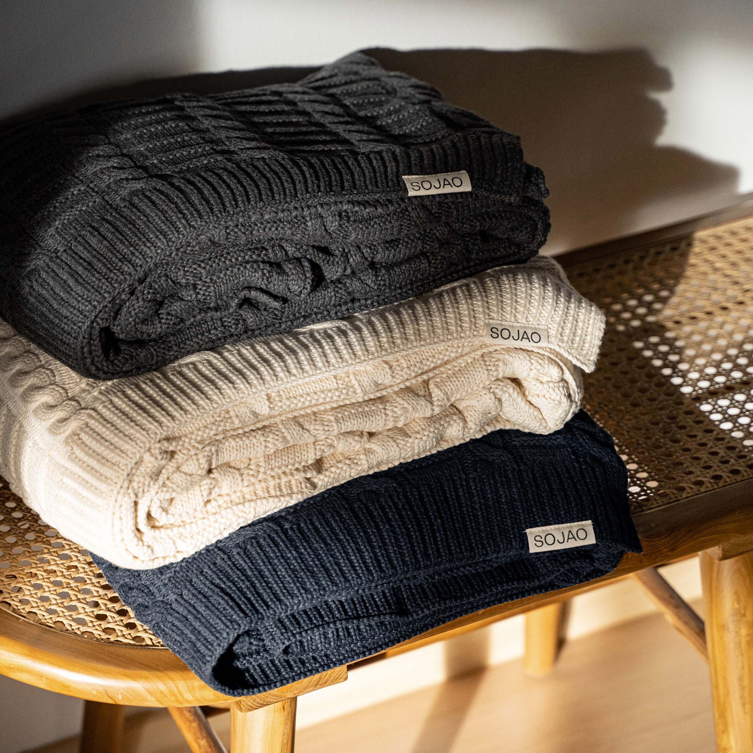 Cable Knit Throw