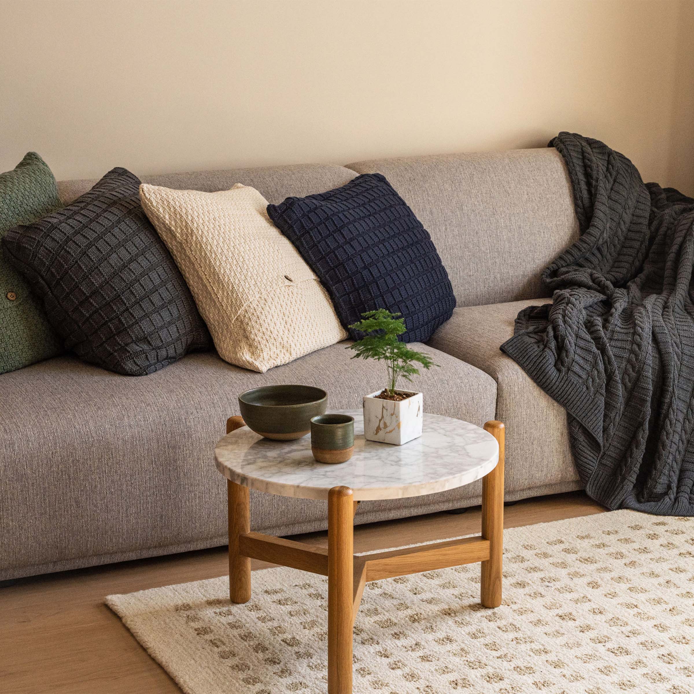 Checkered Rib Cushion Cover