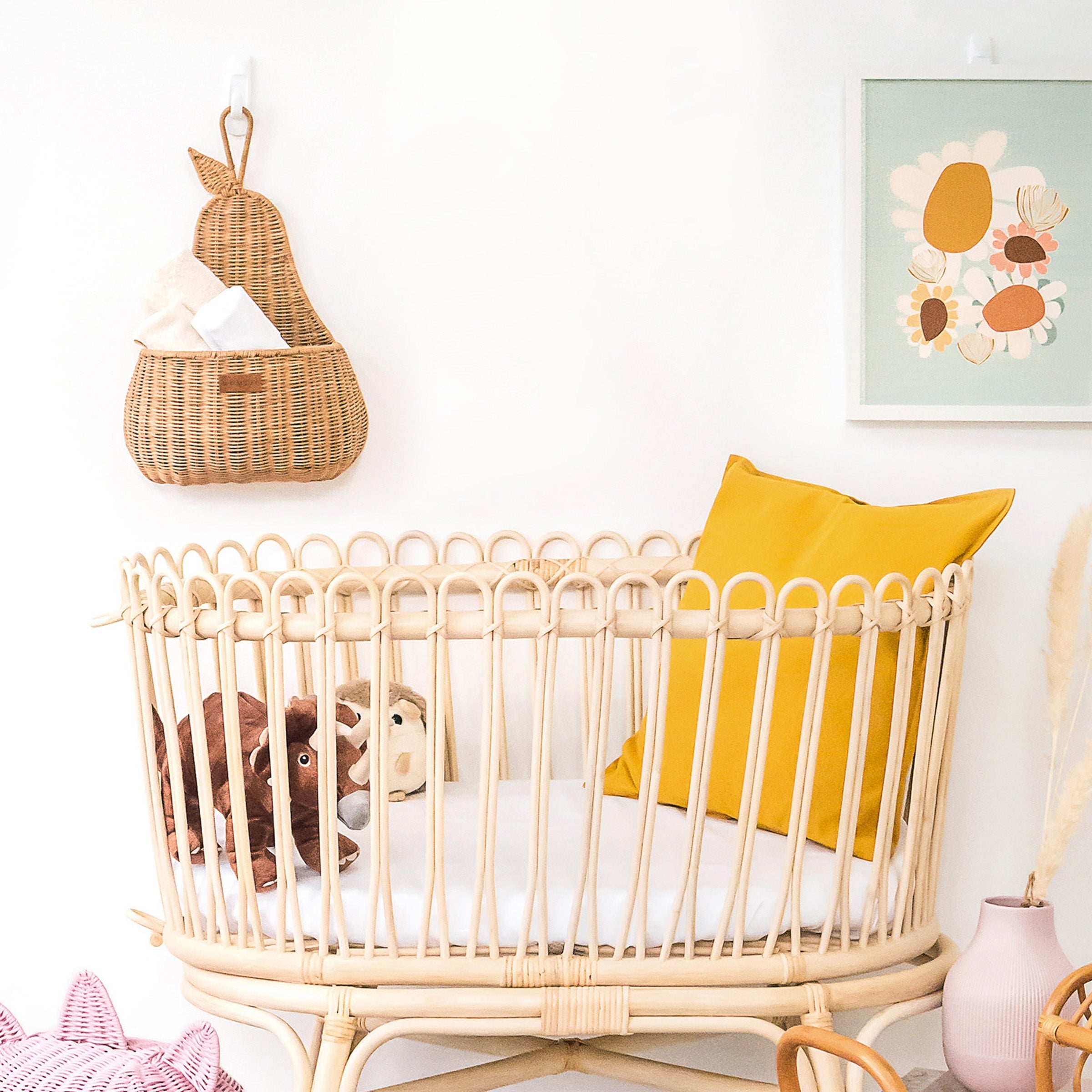 Organic Jersey Baby Cot Fitted Sheet (Last Call)