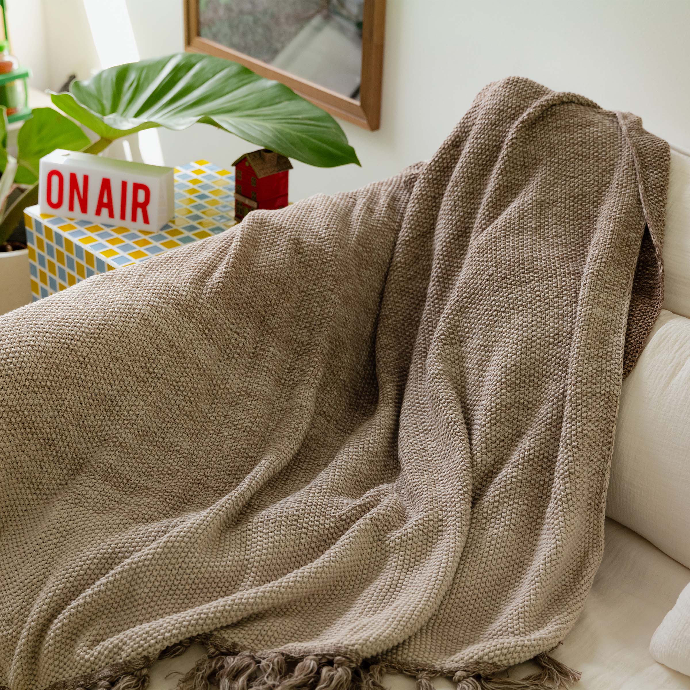 Fringed Ombre Throw