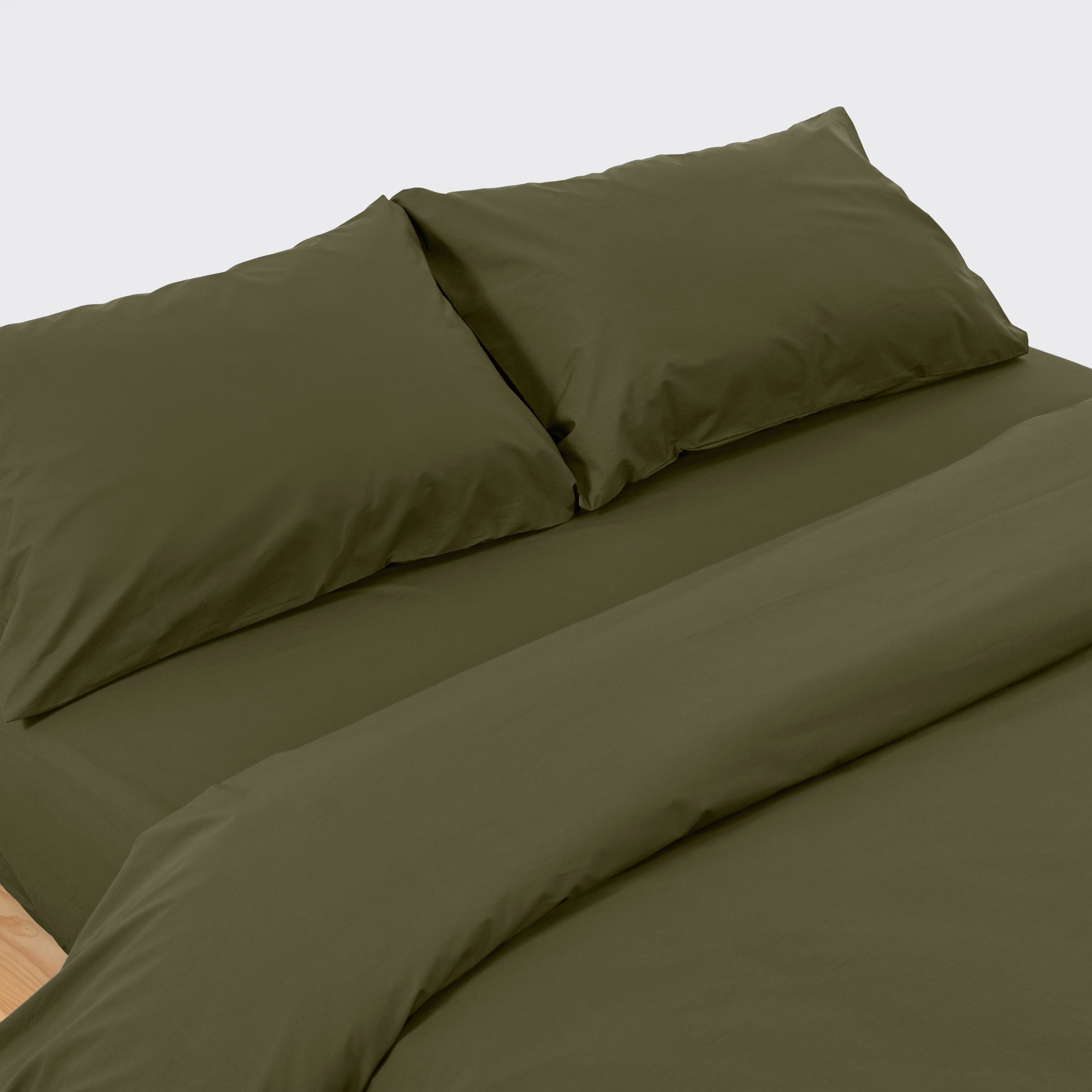 Crisp Olive Duvet Bundle Set