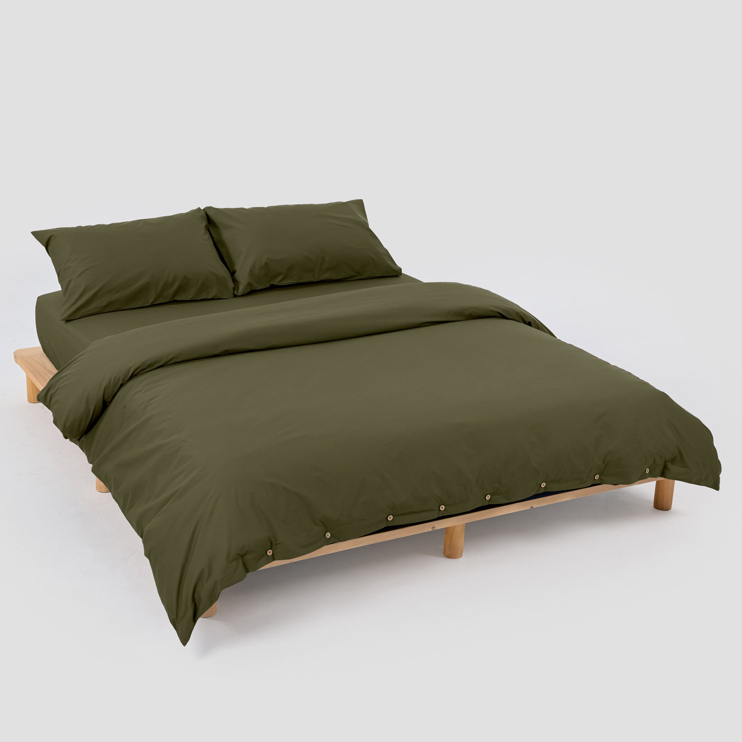 Crisp Olive Duvet Bundle Set