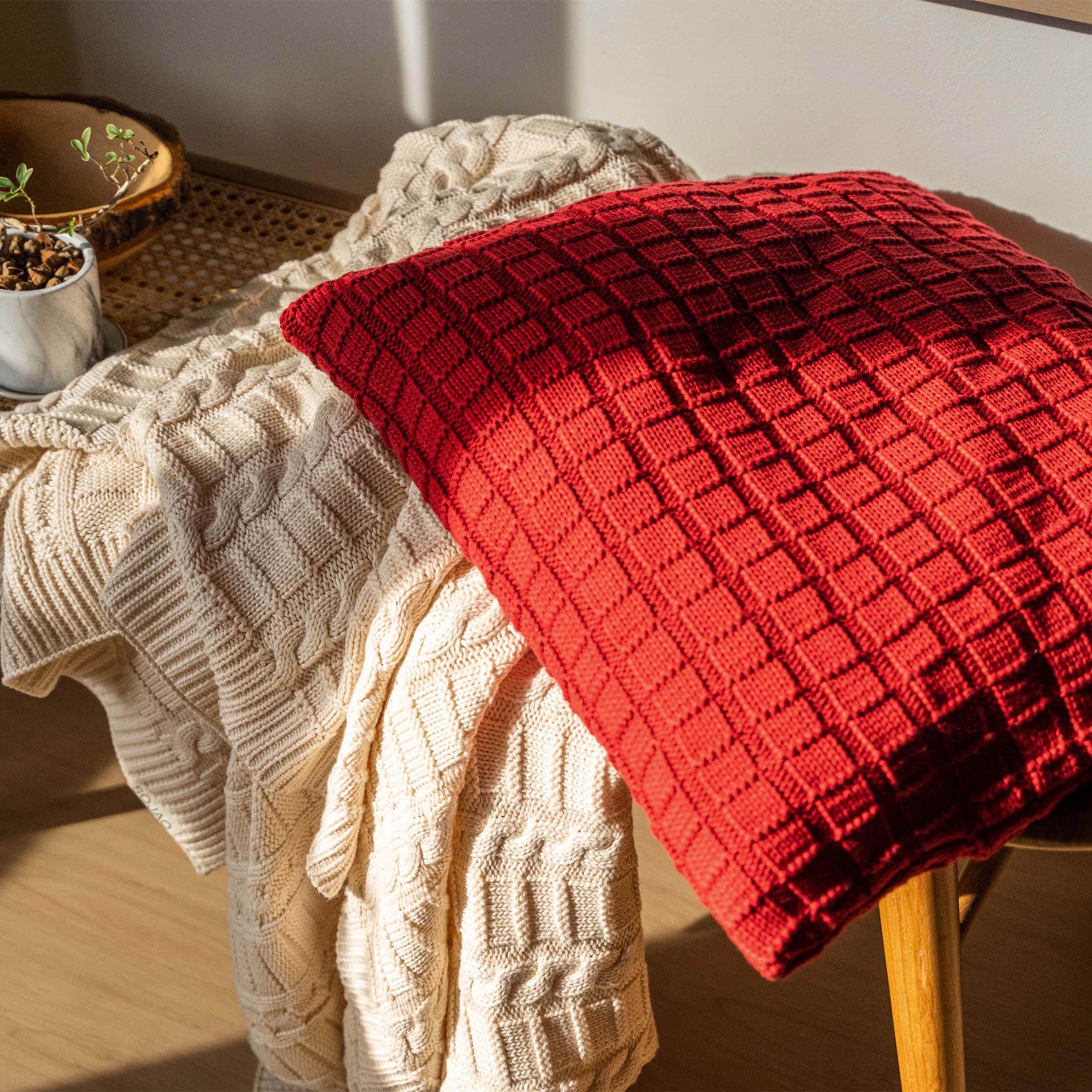 Checkered Rib Cushion Cover