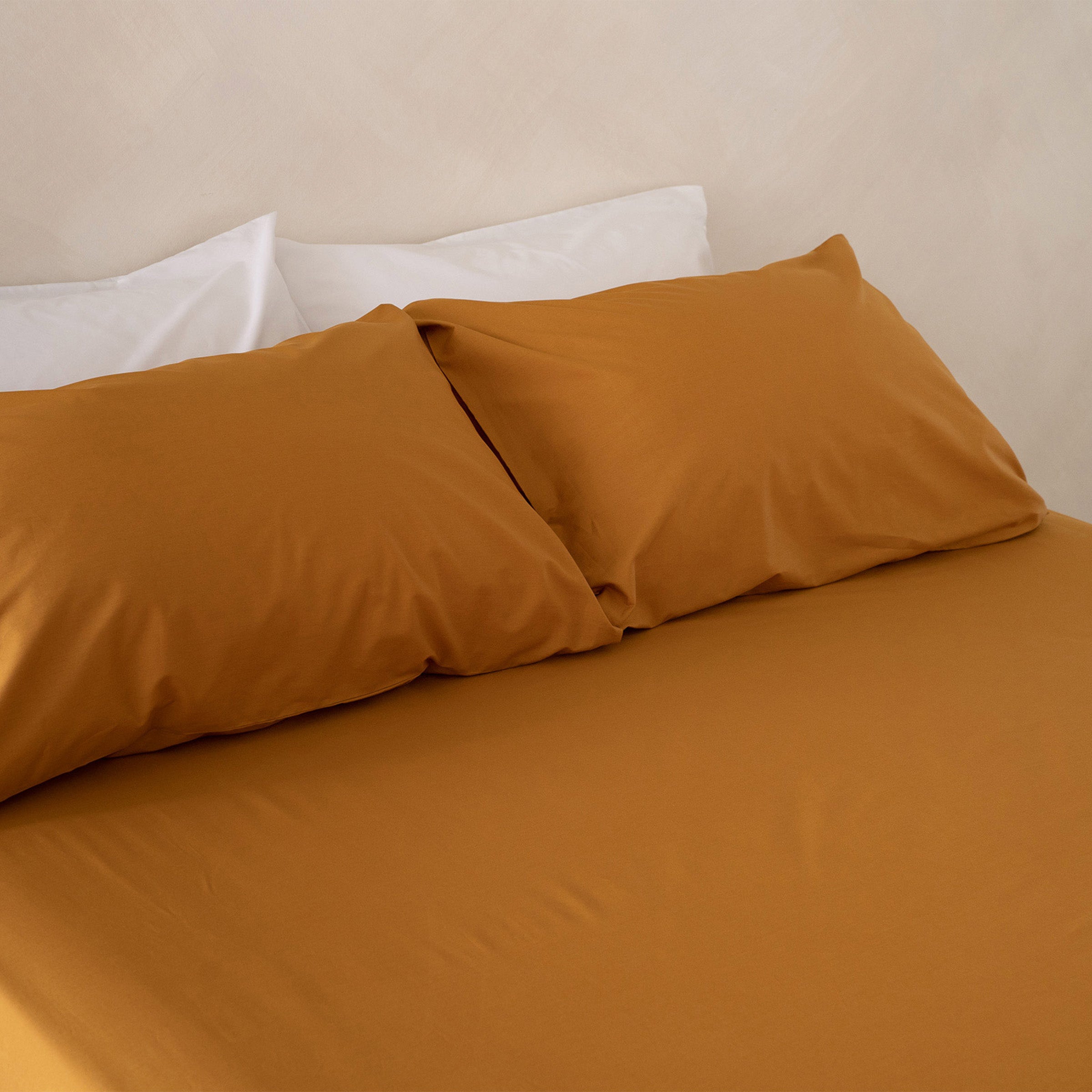 Crisp Mustard Fitted Sheet
