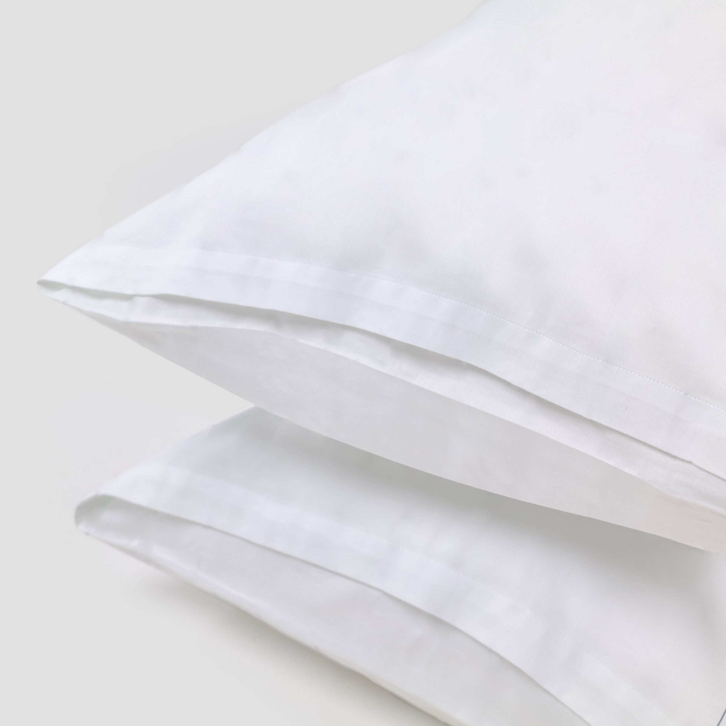 Crisp White Pillow Case Pair