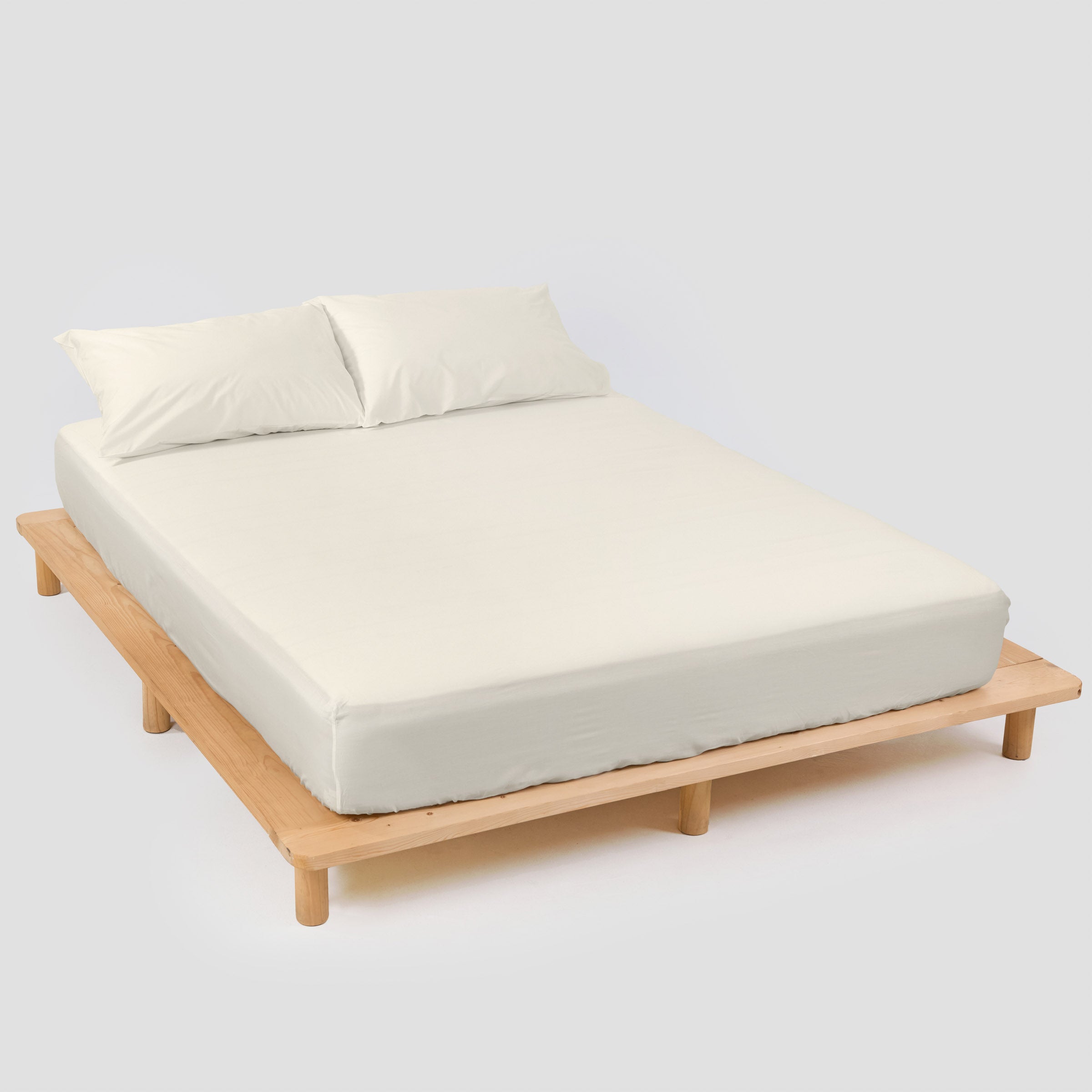 Classic Natural Fitted Sheet Set