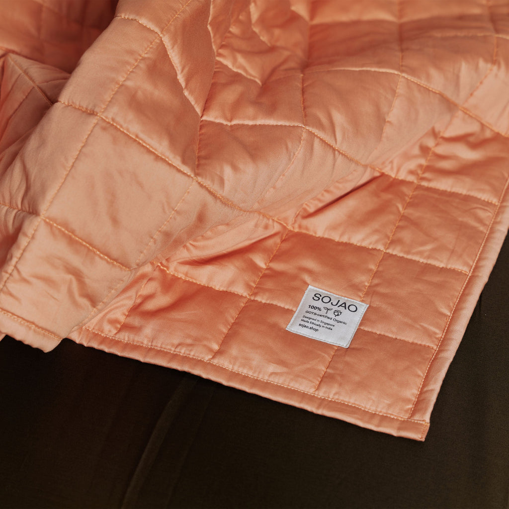 Classic Peach Organic Cotton Quilts