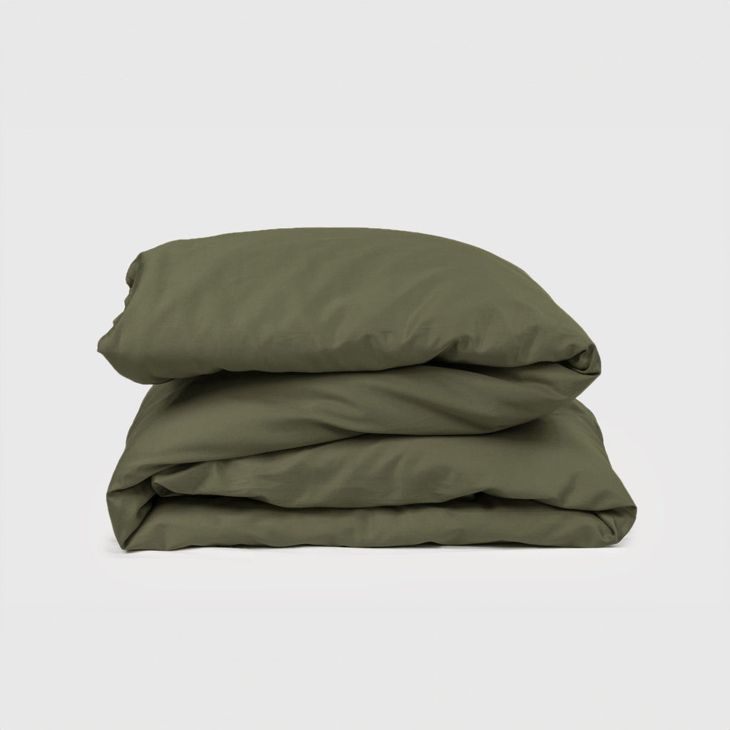 Crisp Olive Duvet Cover