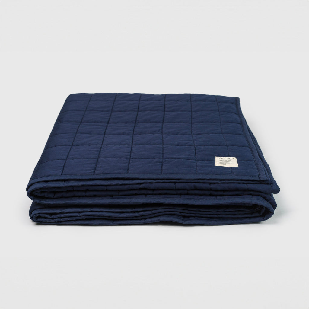 Classic Navy Organic Cotton Quilts