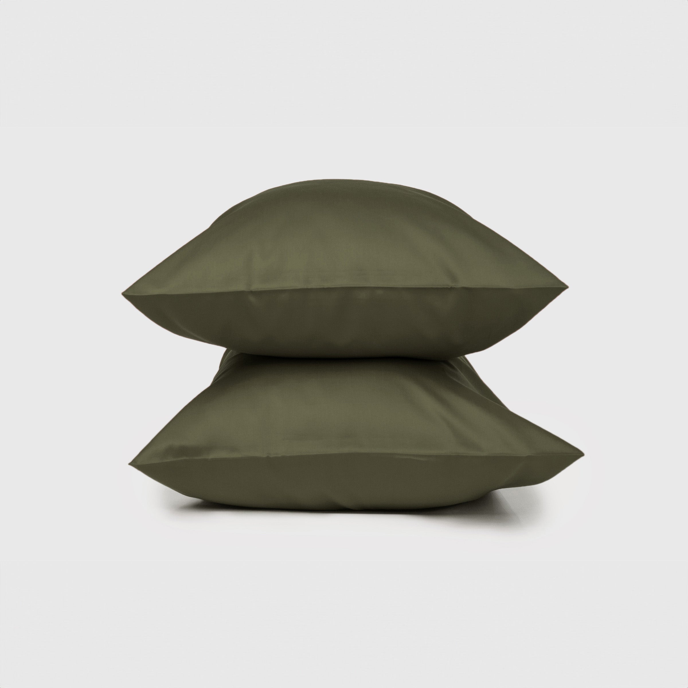 Crisp Olive Pillow Case Pair